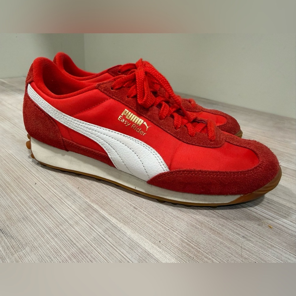 Puma Red Sneakers Easy Rider size 9